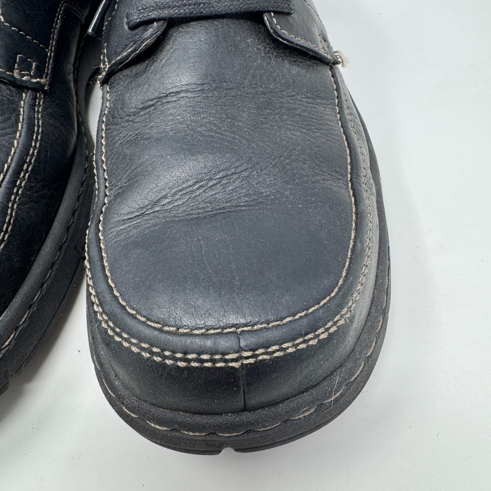 Clarks Black Leather Comfort Cushion Shoes Lace Up Oxford Men's‎ Size 11 M - Picture 8 of 16